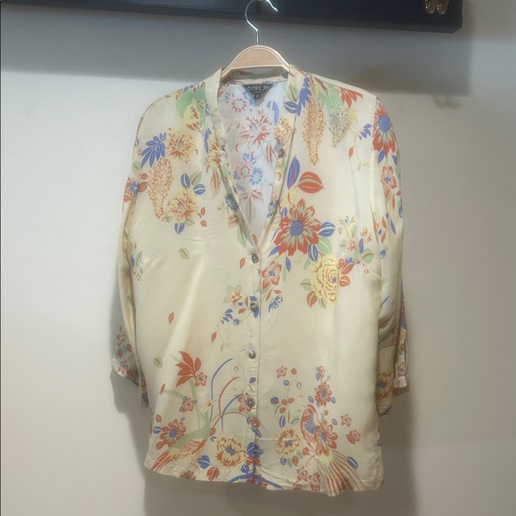 Citron Multicolor Floral Top - Picture 1 of 3